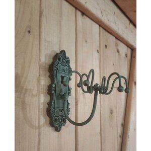 VTG Jewelry Wall Display Hanger Spinning Holder Rack Wrought Iron Necklace Ties